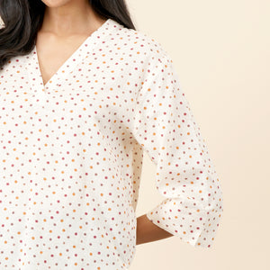 Polka Blossom Tunic